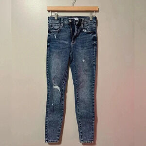 Garage Denim High Rise Distressed Skinny  Jeans
